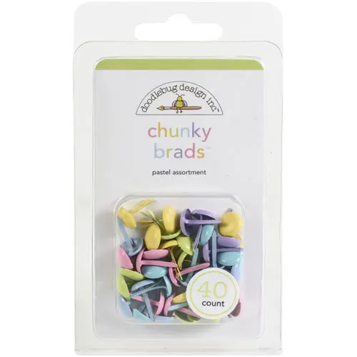 Doodlebug Brads Assortiment Pastel