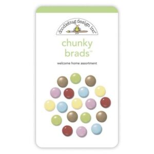 Doodlebug Brads Assortiment Bienvenue