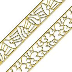Peel Off Ribbon Lace Cupcake Argent