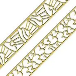 Peel Off Ribbon Lace Cupcake Argent