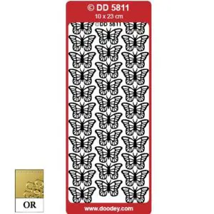 Peel Off Papillon Or