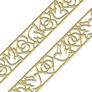 Peel Off Ribbon Lace Mariage Or