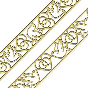 Peel Off Ribbon Lace Mariage Or
