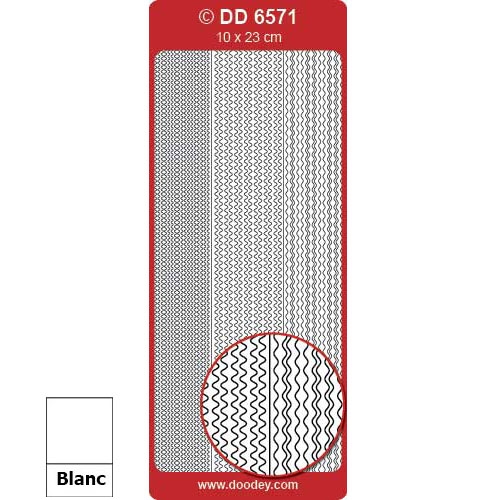 Peel Off Bordure blanc