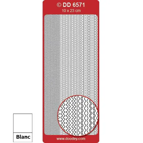 Peel Off Bordure blanc