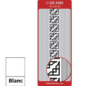 Peel Off Coins et Lisières blanc