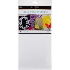 Thermoweb Deco Foil Flock Transfer Sheets White Latte