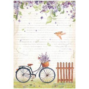 Stamperia Papier de Riz Bicyclette