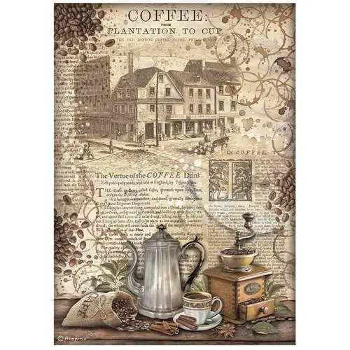 Stamperia Papier de Riz Moulin à Café