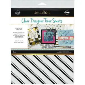Deco Foil Feuilles de Toner à motifs Rayures