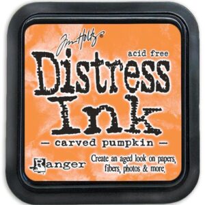 Distress Ink Carved Pumpkin