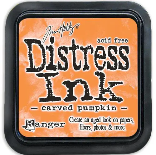 Distress Ink Carved Pumpkin