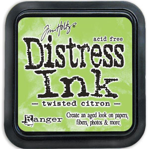 Distress Ink Twisted Citron