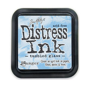 Distress Ink Tumbled Glass