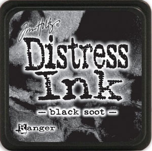 Mini Distress Ink Black Soot