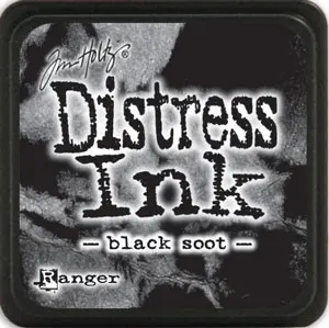 Mini Distress Ink Black Soot