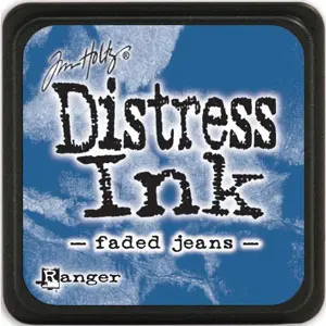 Mini Distress Ink Faded Jeans