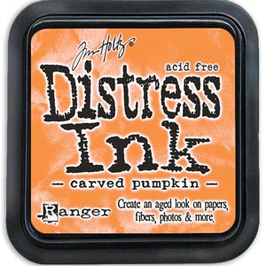 Mini Distress Ink Carved Pumpkin