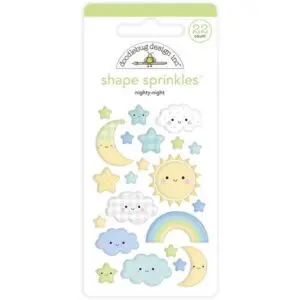 Doodlebug Autocollants émaillés Nighty Night