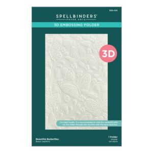 Spellbinders Plaque d'embossage 3D Jolis Papillons