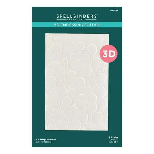 Spellbinders Plaque d'embossage 3D Ballons flottants