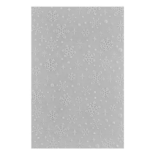 Spellbinders Plaque d'embossage 3D Neige Scintillante