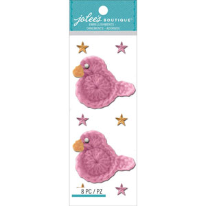 Autocollants Bébé Fille Canard crocheté