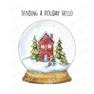 Étampe Stamping Bella Boule à Neige de Noël