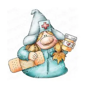 Étampe Stamping Bella Gnome Garde-Malade