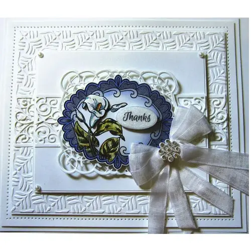 Creative Expressions Plaque embossage Quad Feuillu 8.3" x 11.7"