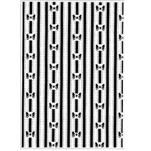 Plaque Embossage Rangée de Boucles 7 7/8" X 11 11/16"