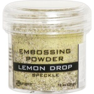 Poudre embossage tachetée  Lemon Drop