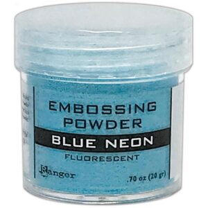 Poudre embossage Fluorescente Bleu Néon