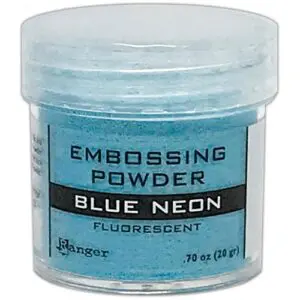 Poudre embossage Fluorescente Bleu Néon