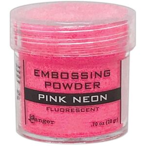 Poudre embossage Fluorescente Rose Néon