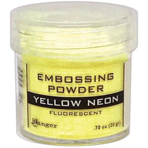 Poudre embossage Fluorescente Jaune Néon