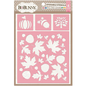 Bo Bunny Stencil Feuilles d'Automne