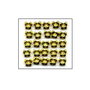 Oeillets Papillons Jaunes Métallisés