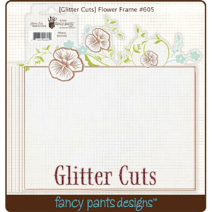 Glitter Cuts Cadre Fleurs