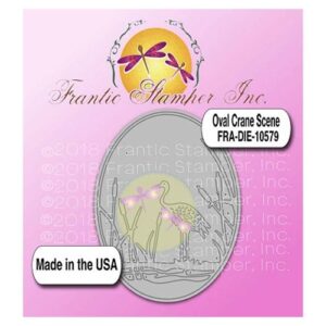 Frantic Stamper Die Cadre oval Grue