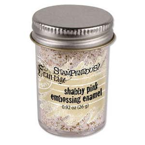 Stampendous Shabby Embossing Enamel Pink