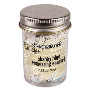 Stampendous Shabby Embossing Enamel Bleu