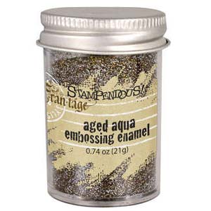 Stampendous Aged Embossing Enamel Aqua