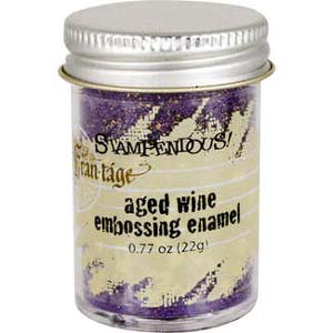 Stampendous Aged Embossing Enamel Wine