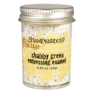 Stampendous Shabby Embossing Enamel Vert