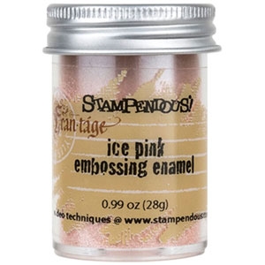 Stampendous Frantage Embossing Enamel Ice Pink