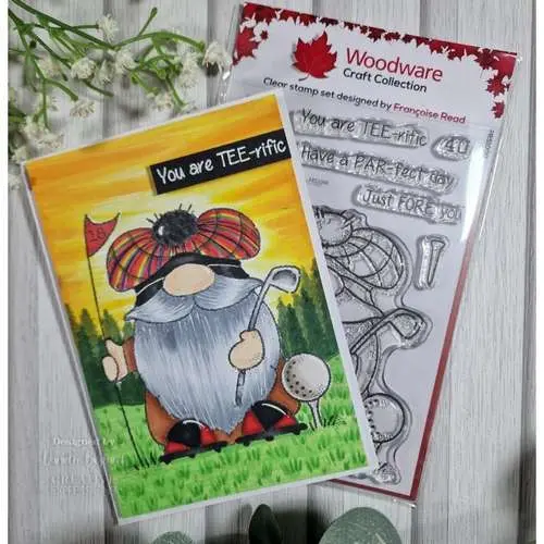Woodware Étampe Gnome Golfeur