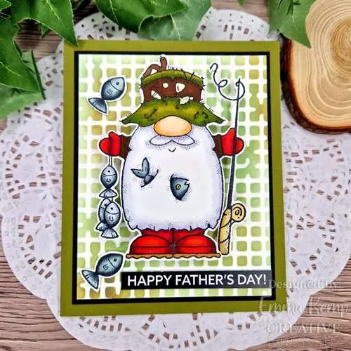 Woodware Étampe Gnome Pêcheur