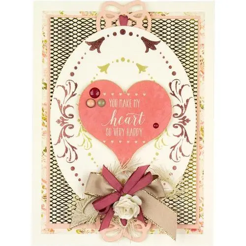 Spellbinders Glimmer Hot Foil Plate Ovales ornés impériaux