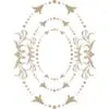 Spellbinders Glimmer Hot Foil Plate Ovales ornés impériaux